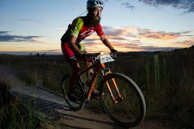 Photo OuterImage.com.au - Brett Bellchambers, regular Rocky Trail racer and strong contender for the JetBlack 24 Hour elite solo win.