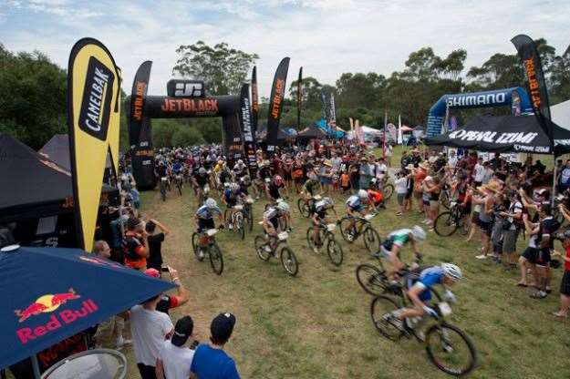 Photo OuterImage.com.au - Race start at the JetBlack 24 Hour race at The Australian Botanic Garden, Mt Annan.