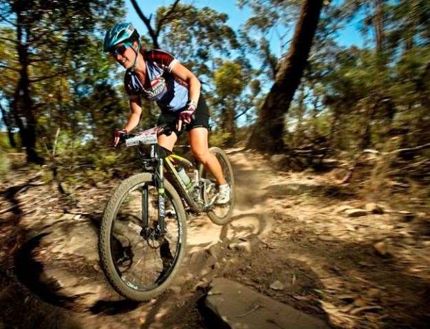 One of many female participants in Chocolate Foot's MTB races – Rachel Wilkinson loves mountain bike racing Photo: Dave Bateman Photography 