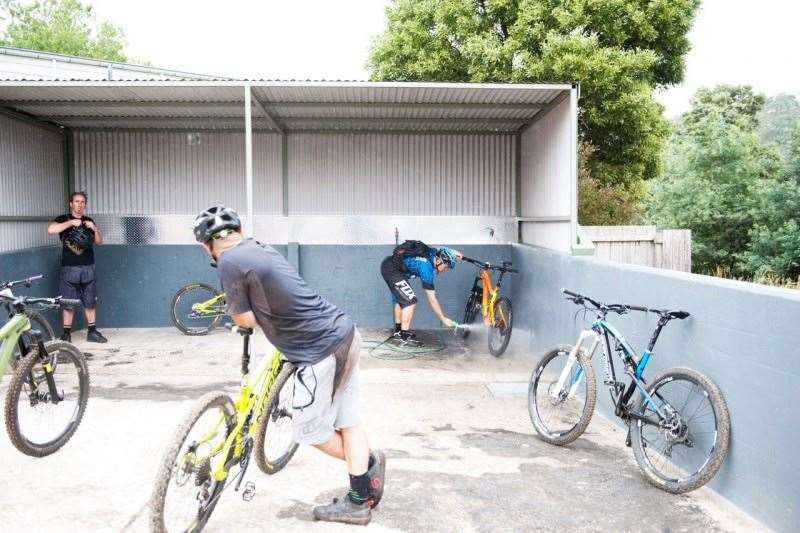 Derby even has a bike wash.