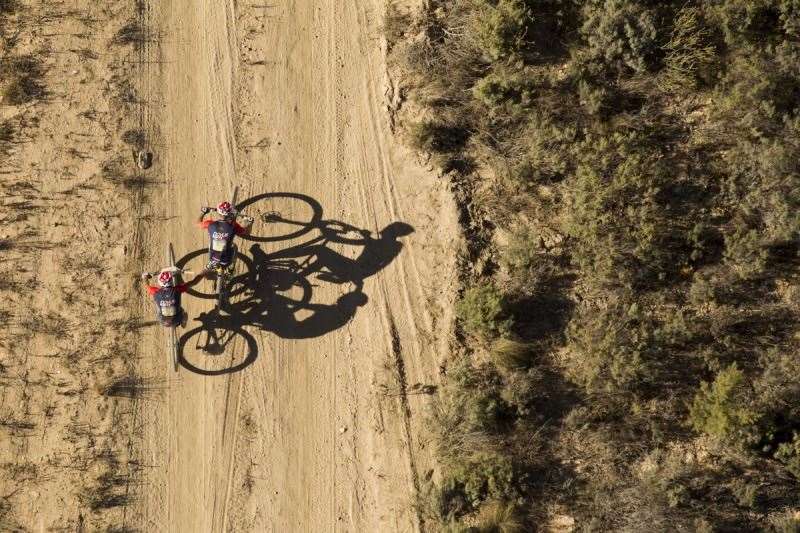 Martin Gluth & Sascha Weber of  Novus OMX Pro during stage 1 of the 2016 Absa Cape Epic Mountain Bike stage race held from Saronsberg Wine Estate in Tulbagh, South Africa on the 14th March 2016 Photo by Gary Perkin/Cape Epic/SPORTZPICS 