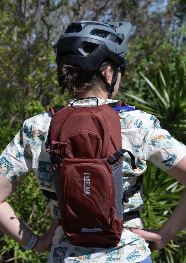 Camelbak Lobo worn by Anna Beck in AMB Hydration Pack Group Test