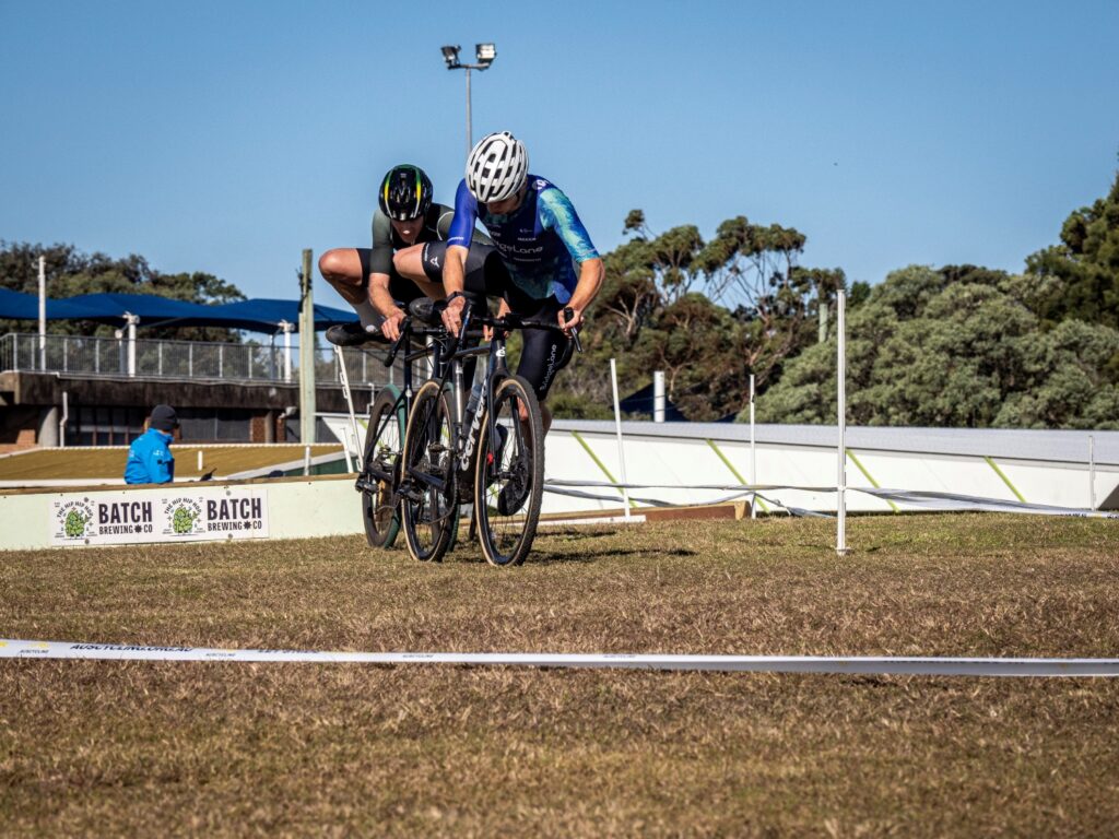 Max Hobson and Tristan Nash running the barriers