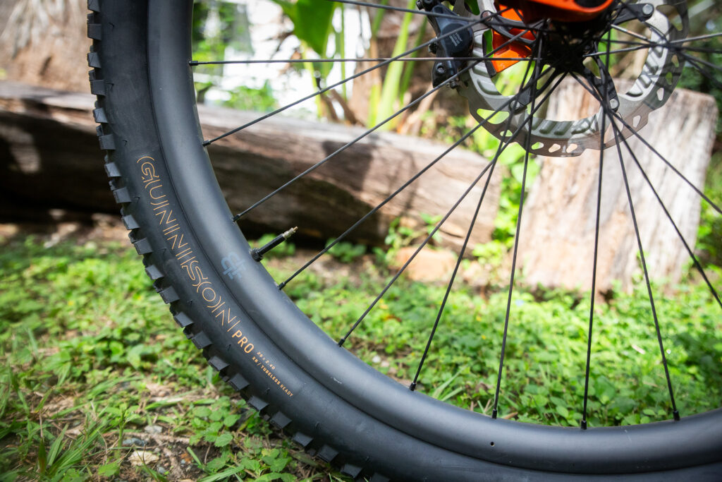 Bontrager Gunnison Pro XR set up on Black Inc Wheels