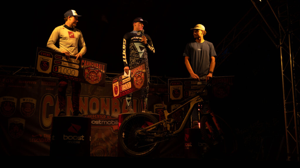 Pro Men's Maxxis Dual Slalom Podium at Cannonball Festival